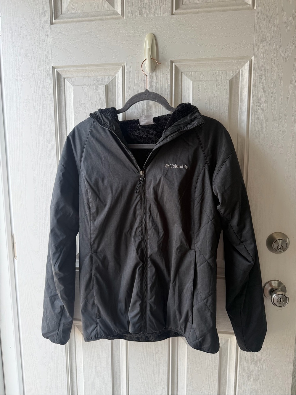 Columbia Black Hooded womens Jacket